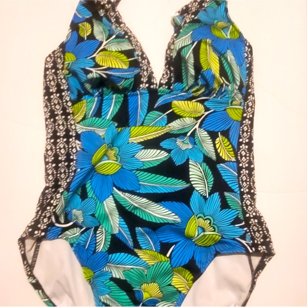 MiracleSuit Tropical One Piece Swimsuit - Picture 2 of 7
